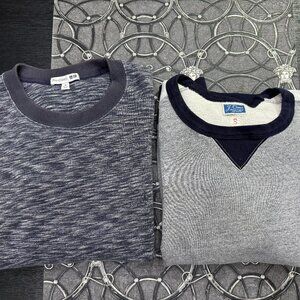 LOT OF 3 MENS GRAY COTTON SWEATSHIRTS T-SHIRT J CREW UNIQLO x JW ANDERSON WARHOL